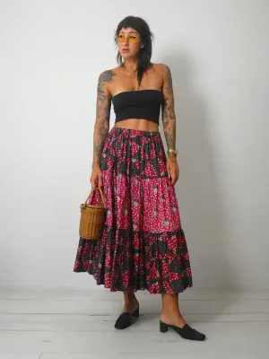 1970's Calico Patchwork Skirt