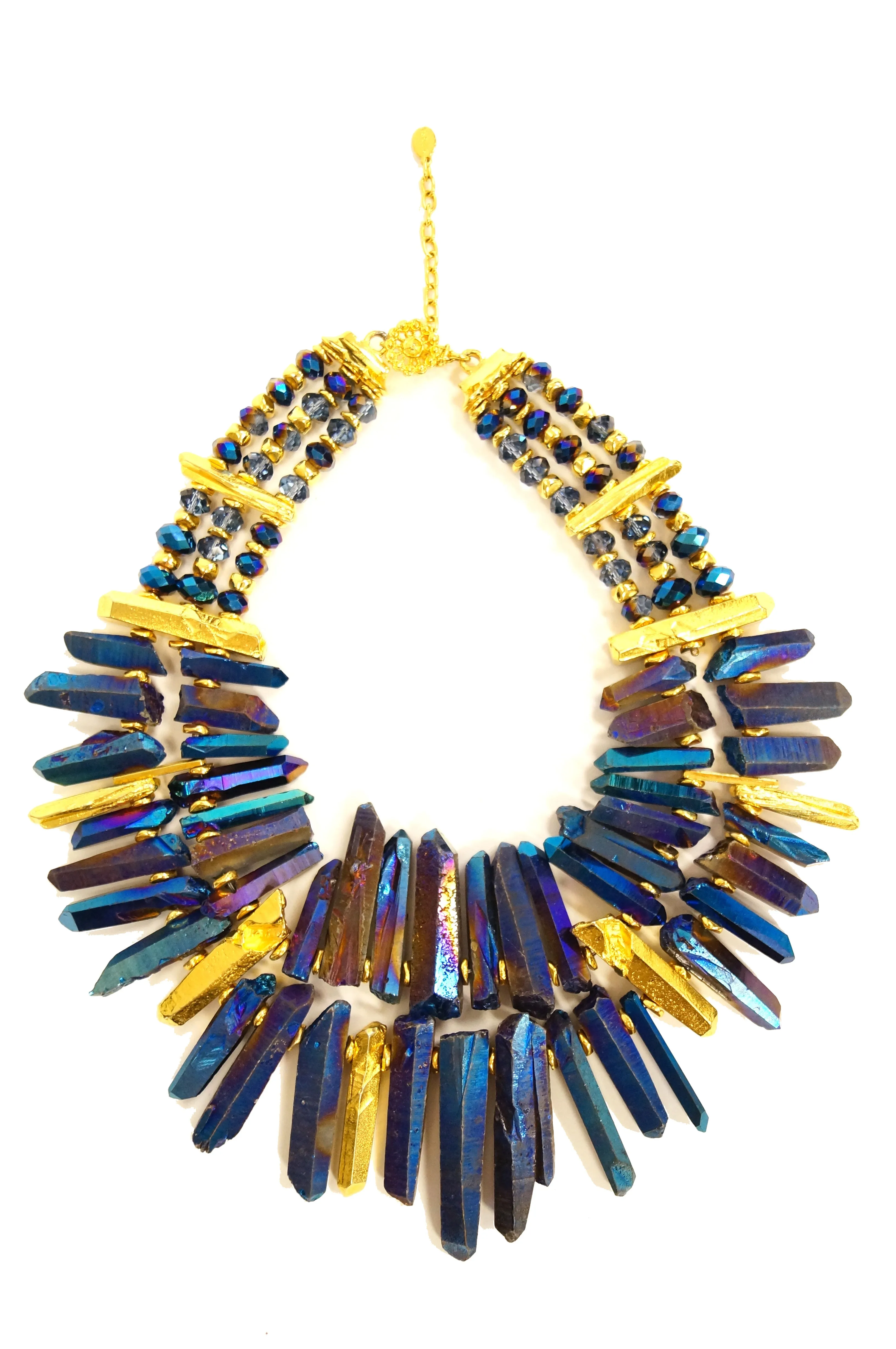 21st Century Jose and Maria Barrera Iridescent Rock Crystal Necklace