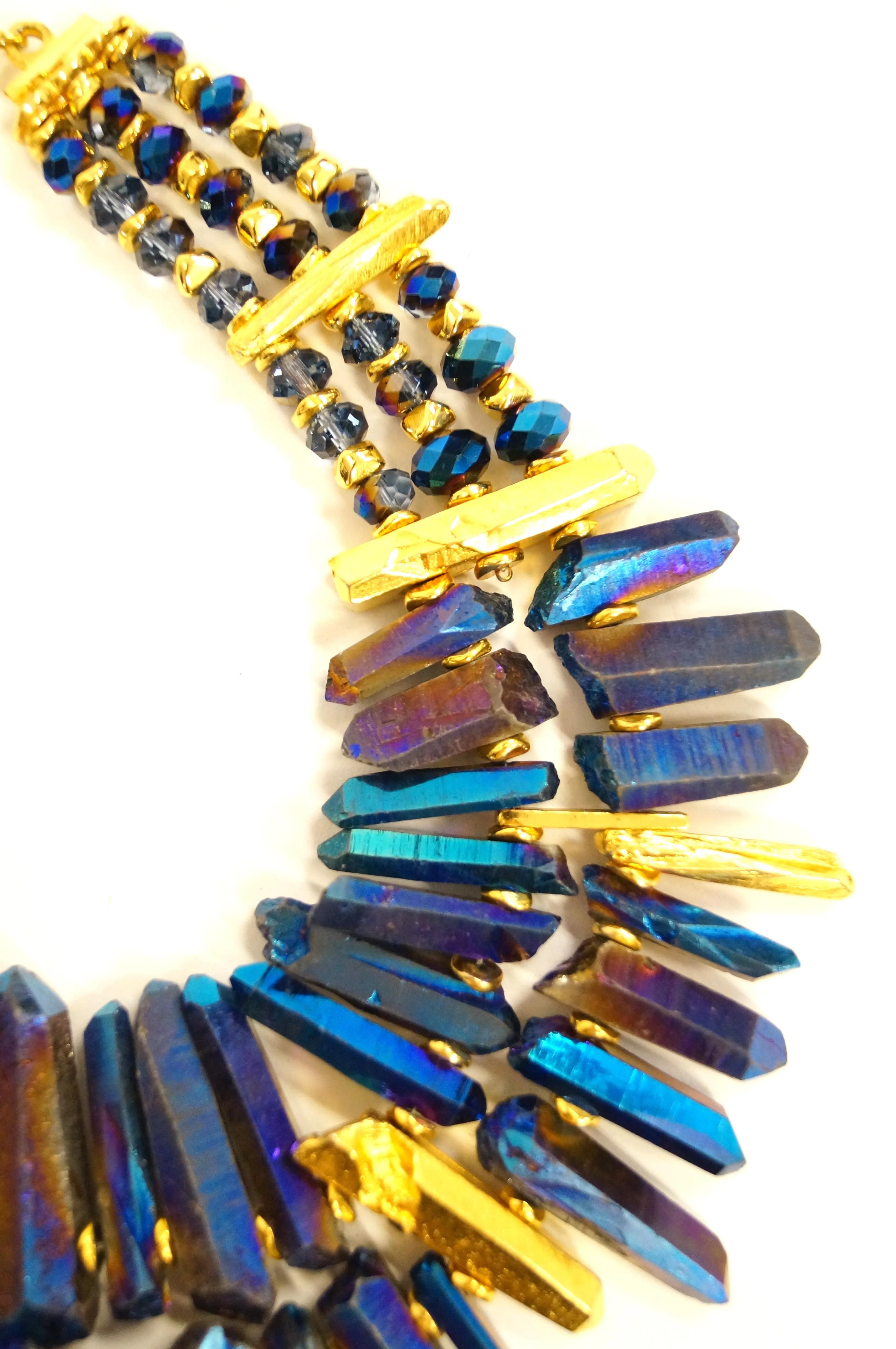 21st Century Jose and Maria Barrera Iridescent Rock Crystal Necklace