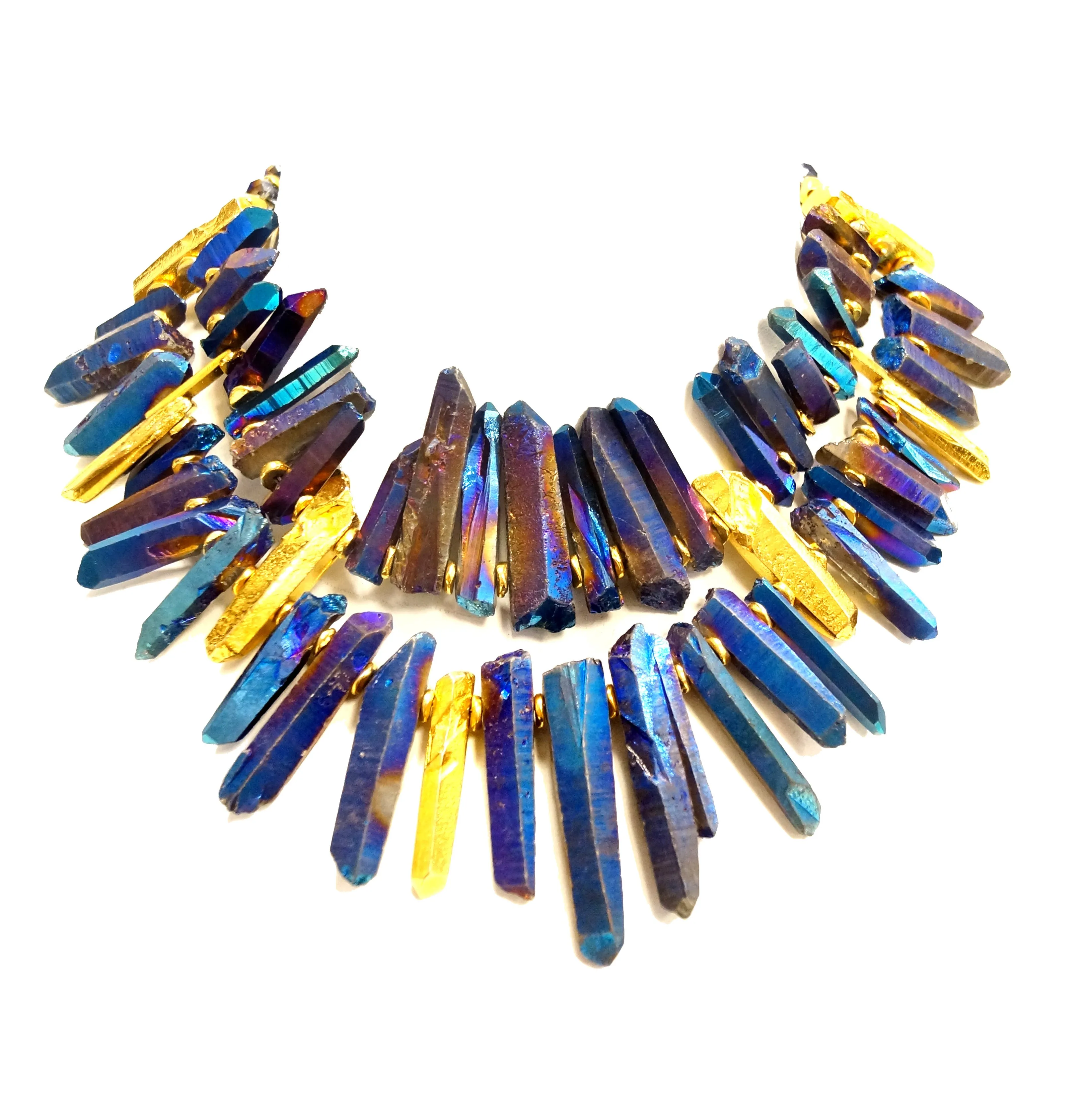 21st Century Jose and Maria Barrera Iridescent Rock Crystal Necklace