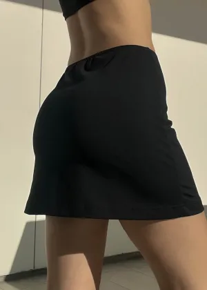 90’s Classic Black Mini Skirt (S)