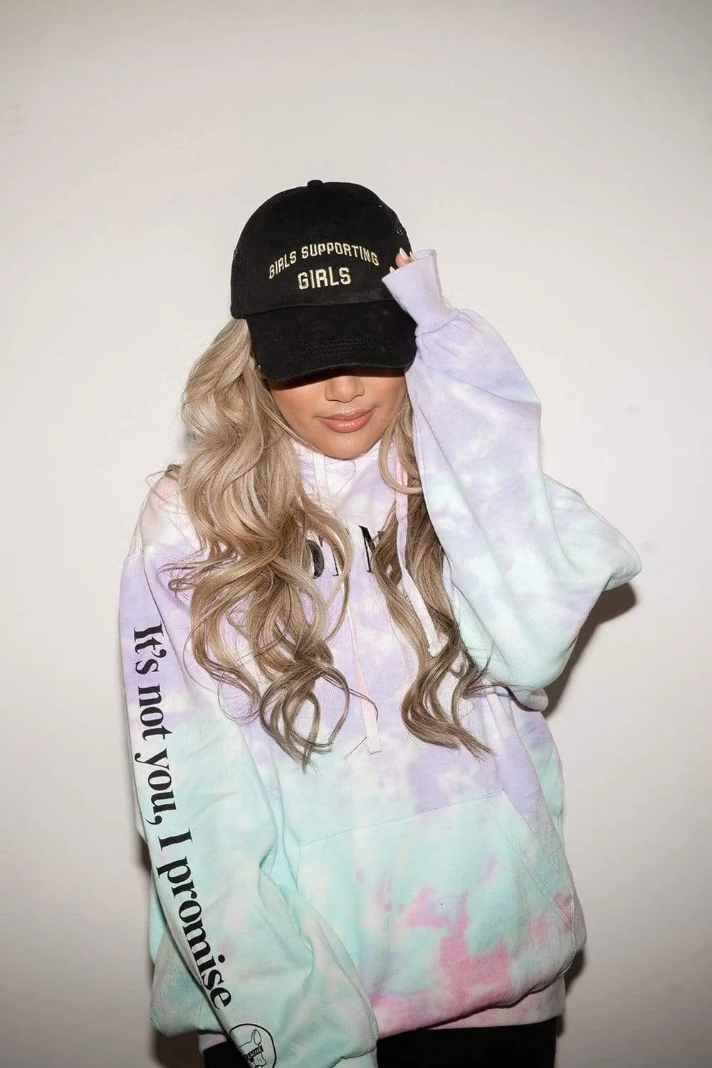 Adelaine Morin 'HOT MESS' PASTEL TIE DYE HOODIE