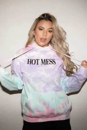 Adelaine Morin 'HOT MESS' PASTEL TIE DYE HOODIE