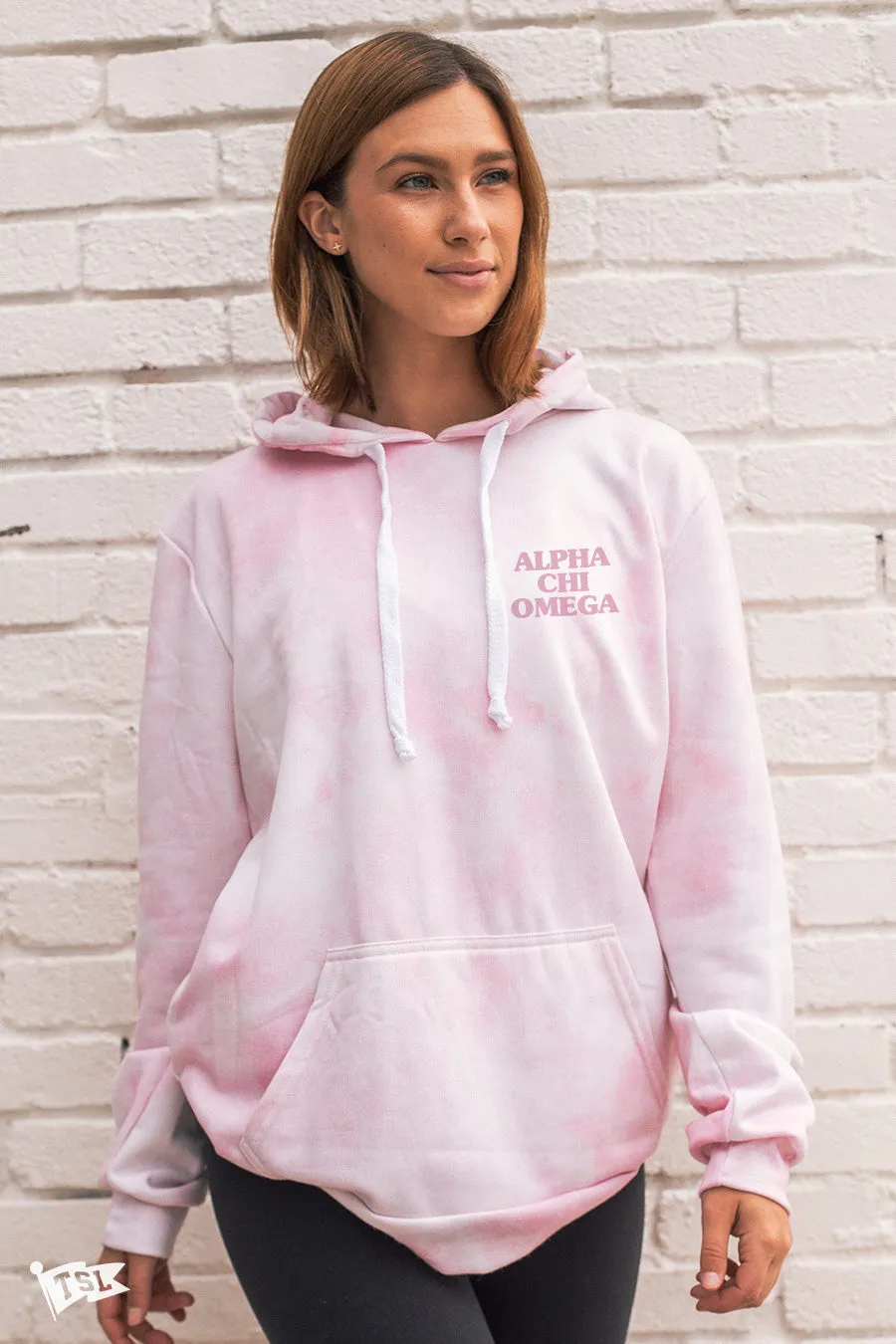 Alpha Chi Omega Digi-Tie Dye Hoodie