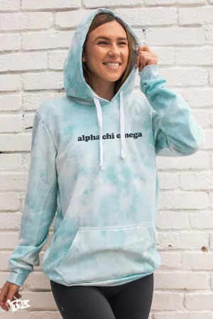 Alpha Chi Omega Simple Digi-Tie Dye Hoodie