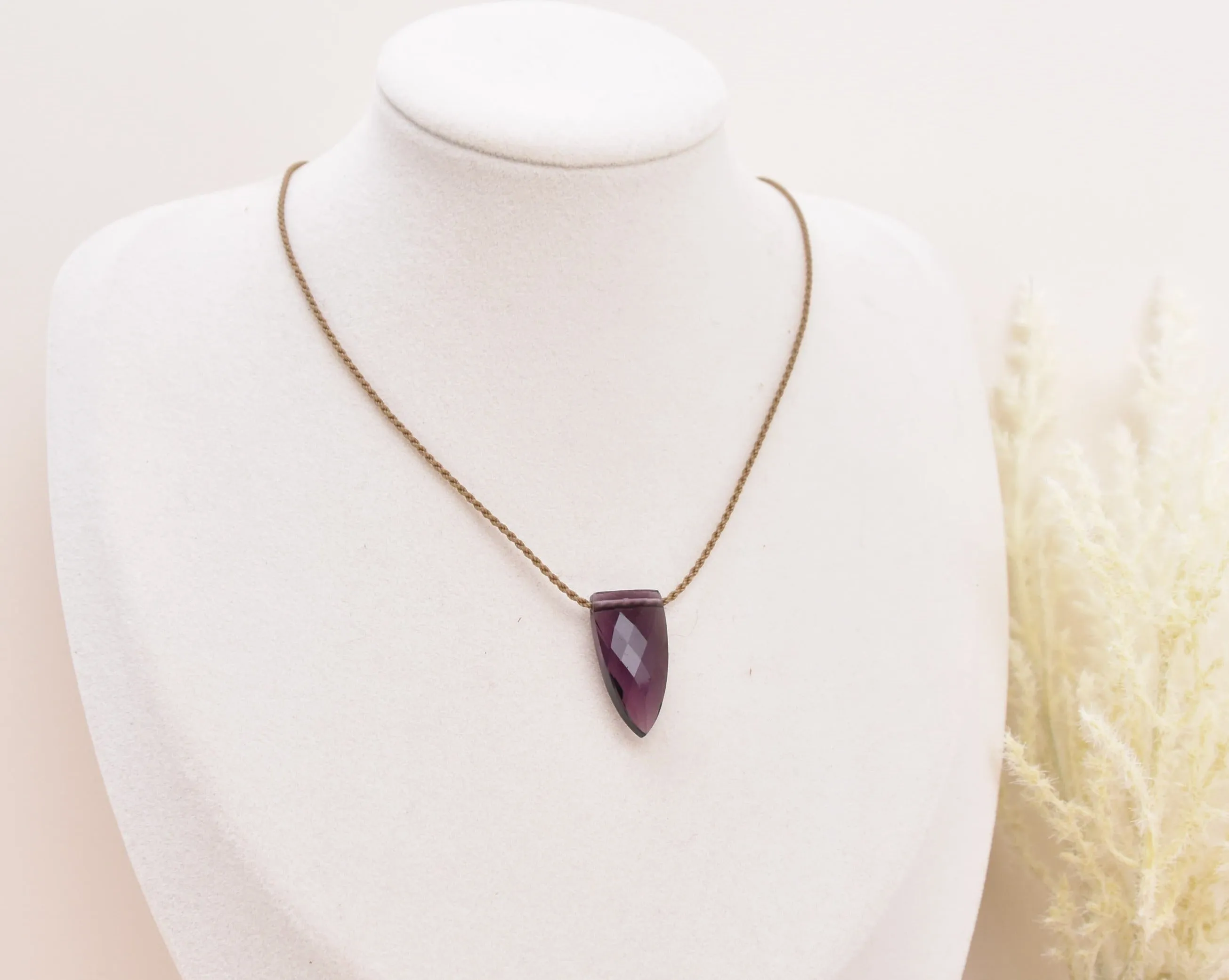 Amethyst Pyramid Necklace - Limited!