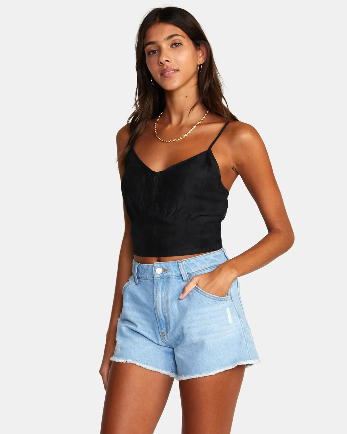 Amor Denim Shorts - Light Vintage Wash