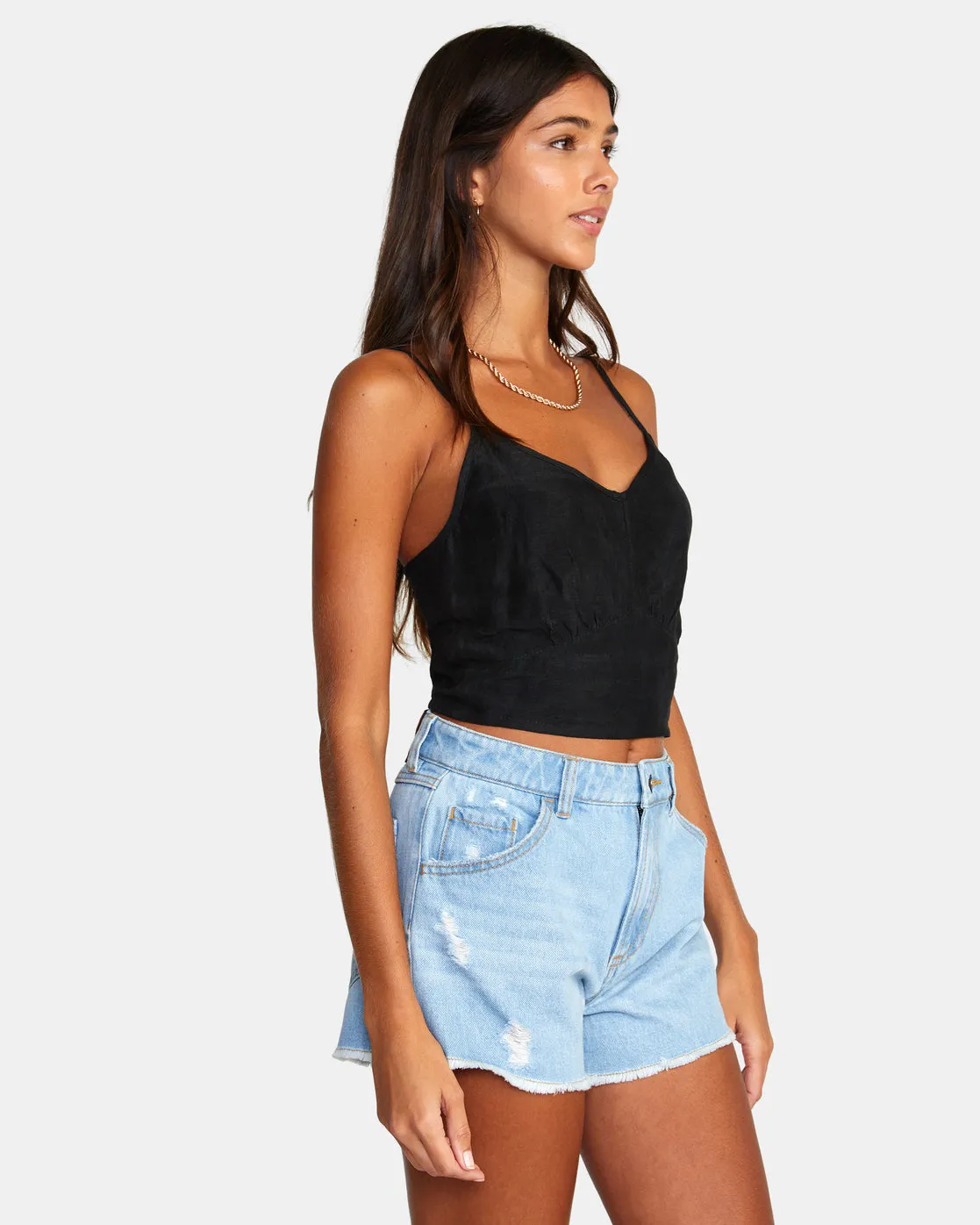 Amor Denim Shorts - Light Vintage Wash