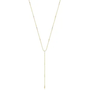 Ania Haie Gold Sparkle Point Y Necklace