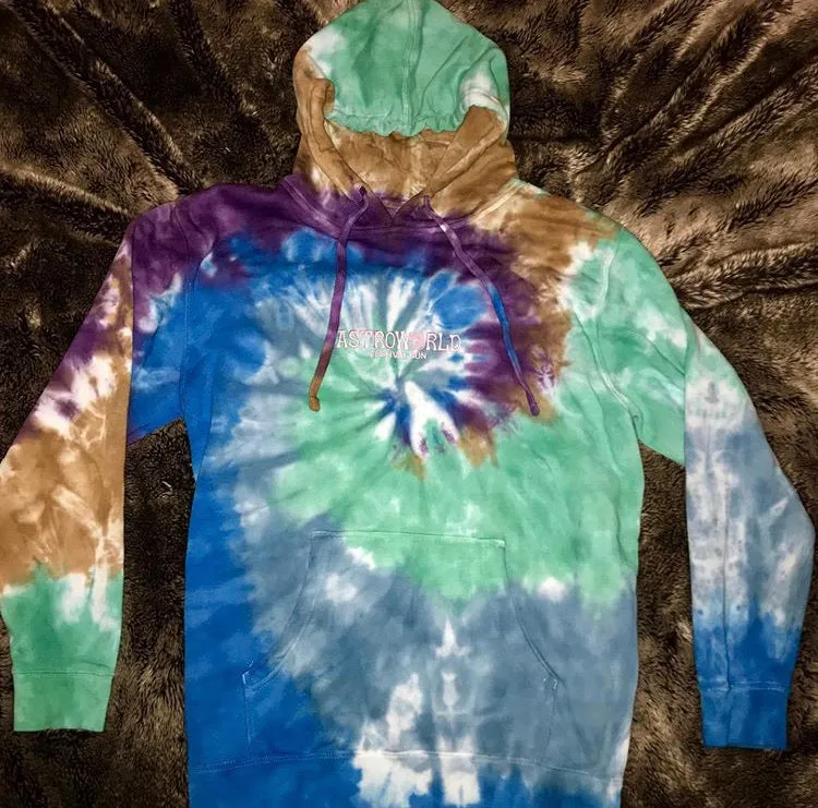 Astroworld Festival Run 2019 Tie Dye Hoodie