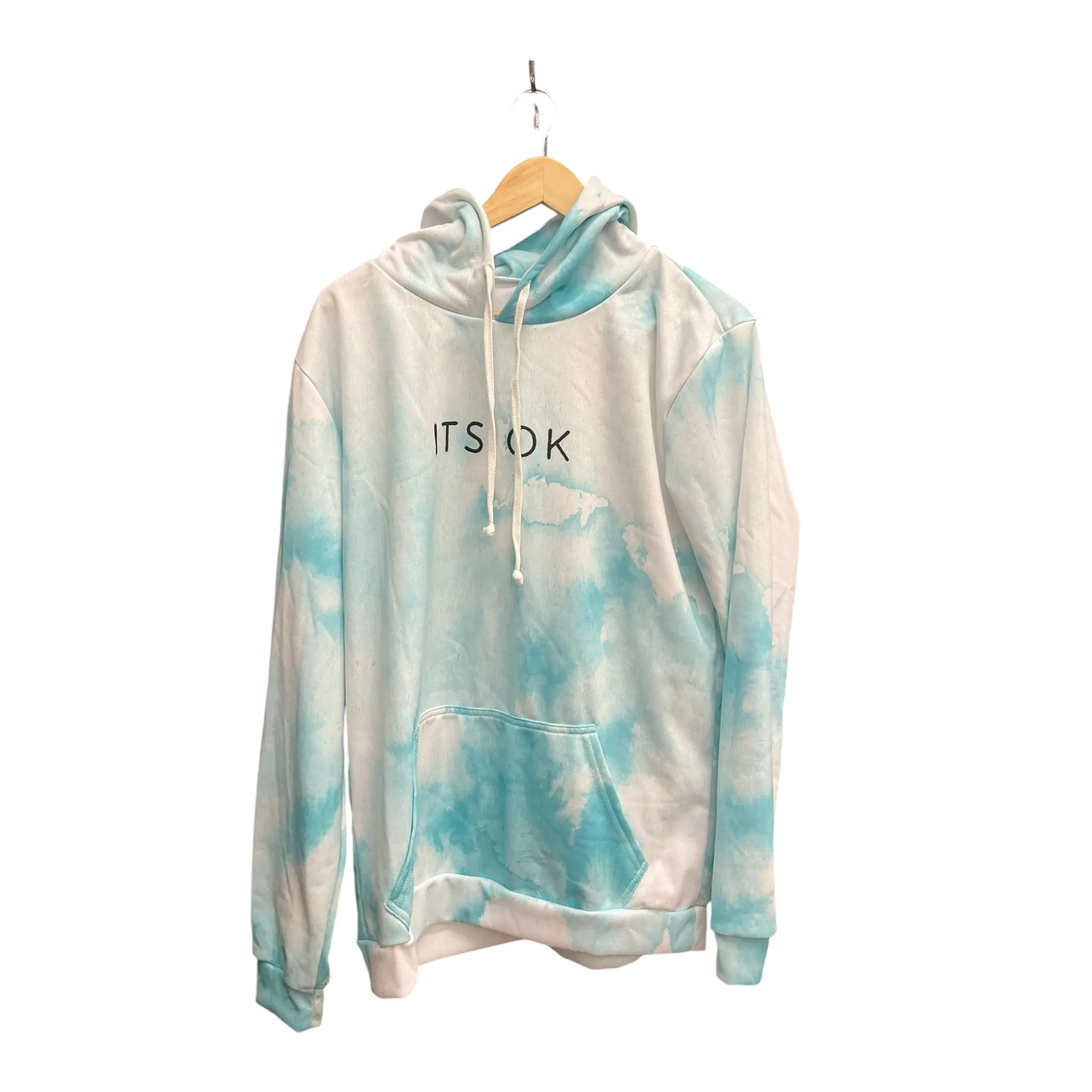 Athletic Sweatshirt Hoodie By Clothes Mentor In Tie Dye Print, Size: Xl