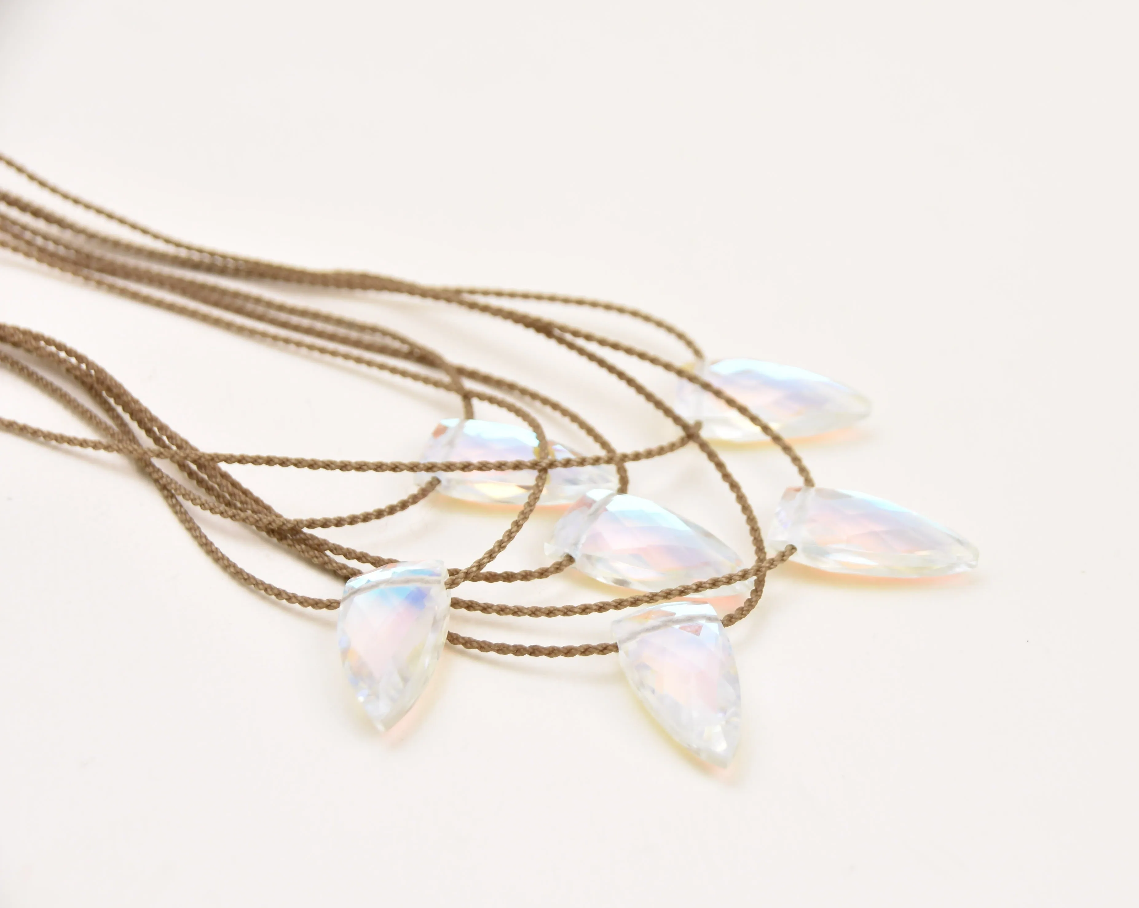 Aurora Quartz Pyramid Necklace