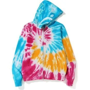 Bape Tie Dye Shark Full Zip Hoodie