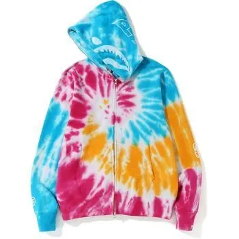 Bape Tie Dye Shark Full Zip Hoodie