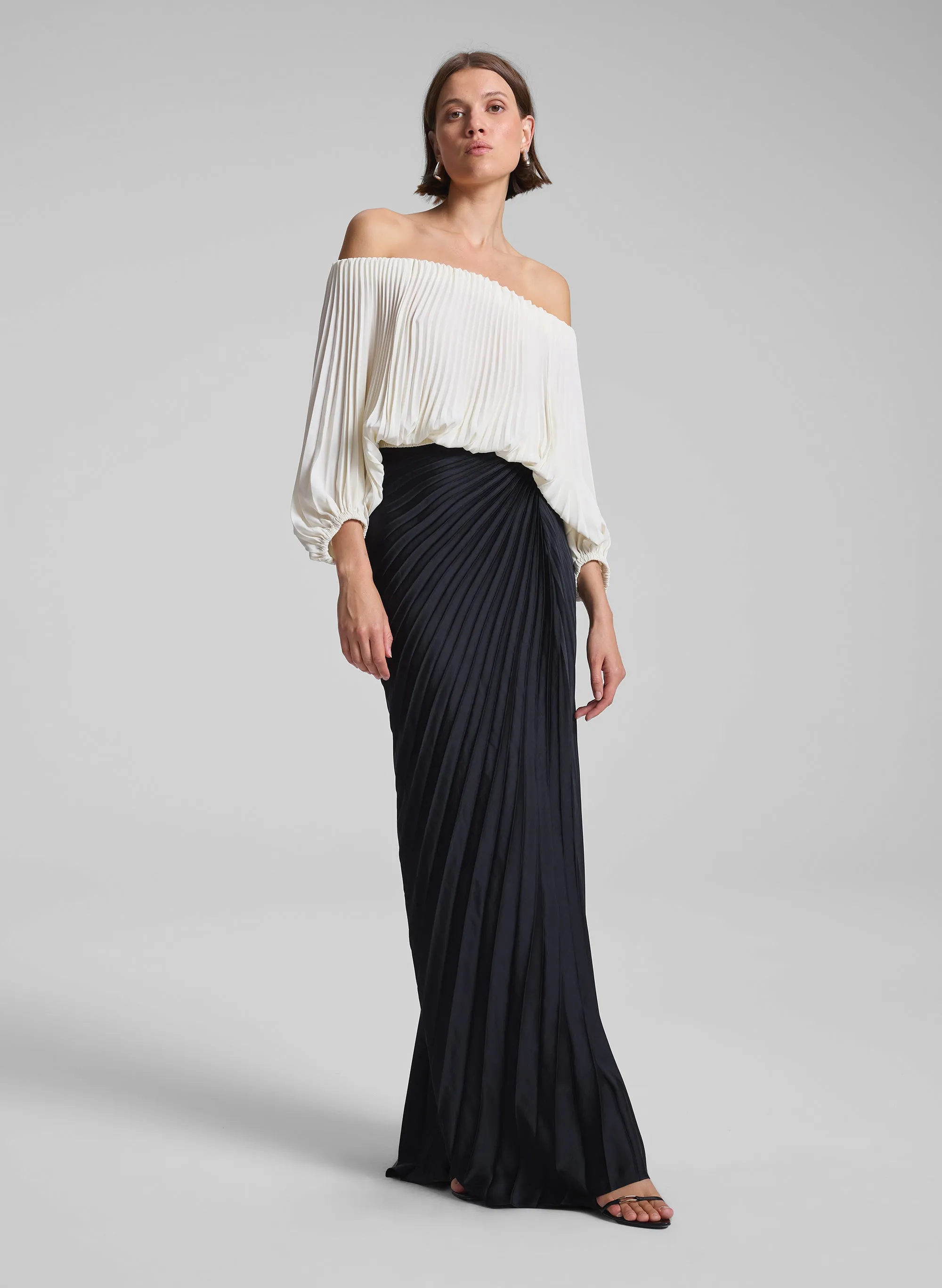 Bianca Pleated Maxi Skirt