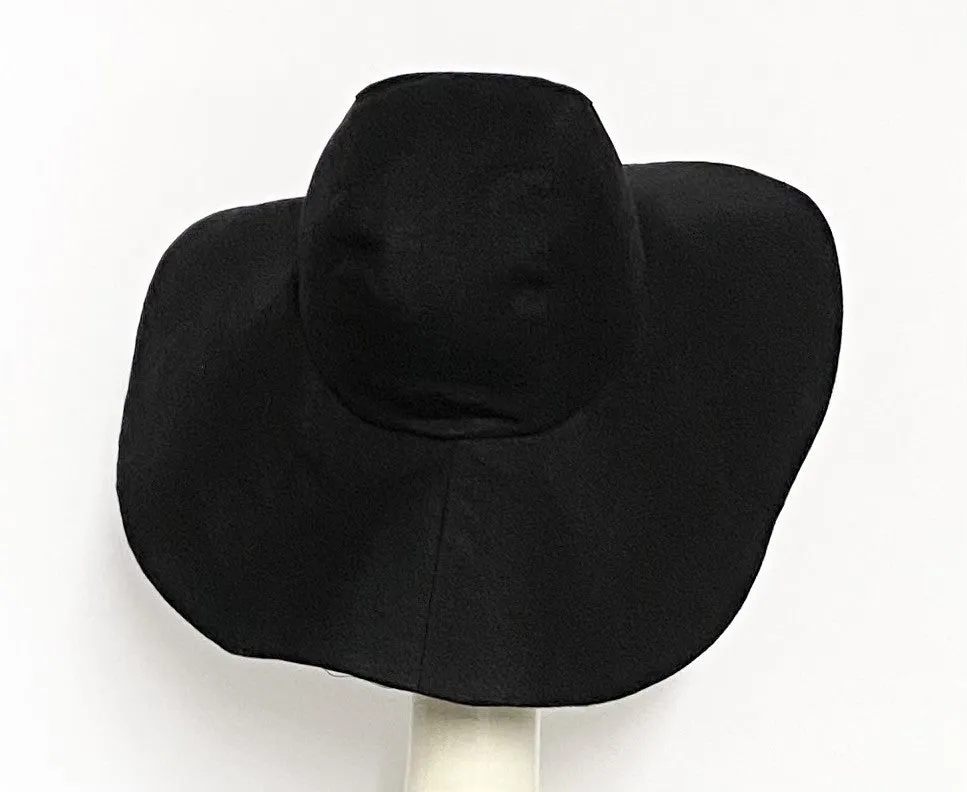 Black Linen Sun Hat