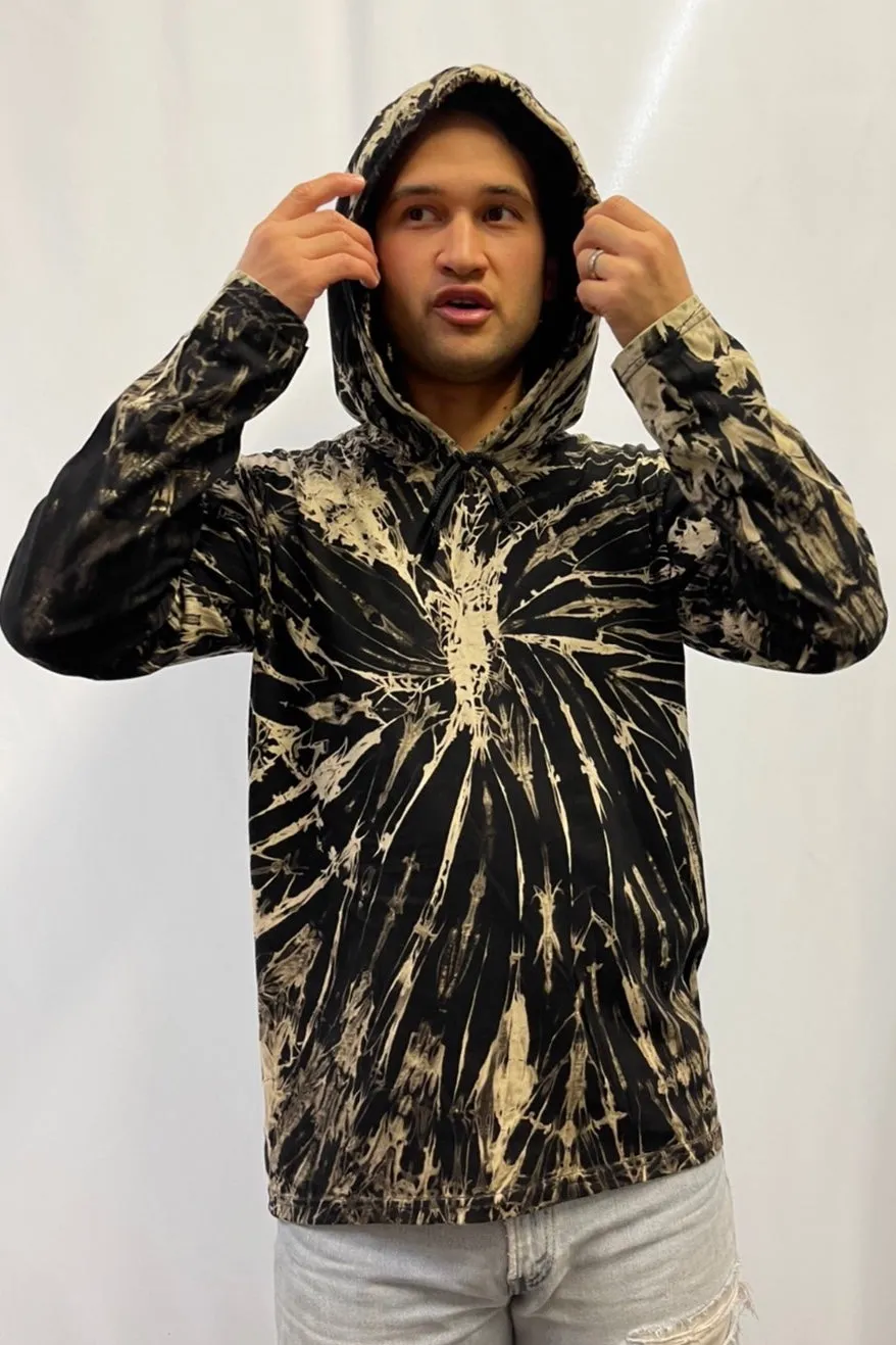 Black Tie Dye Hoodie