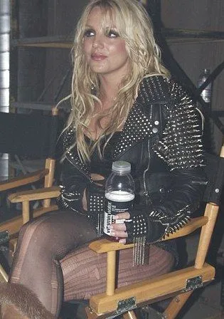 Britney Spears Studded Black Men's  Jacket