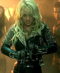 Britney Spears Studded Black Men's  Jacket