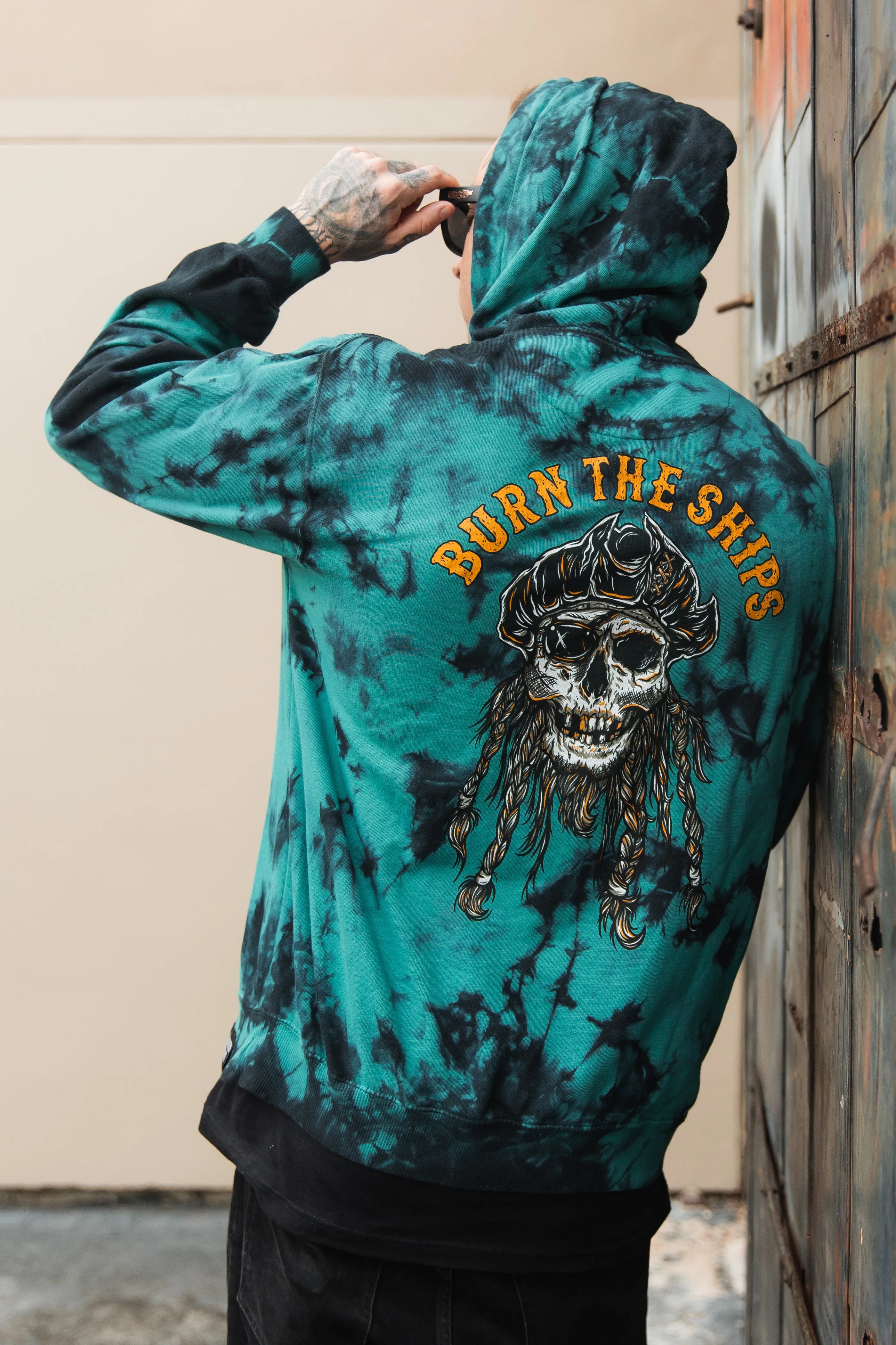 Burn The Ships Tie Dye Hoodie