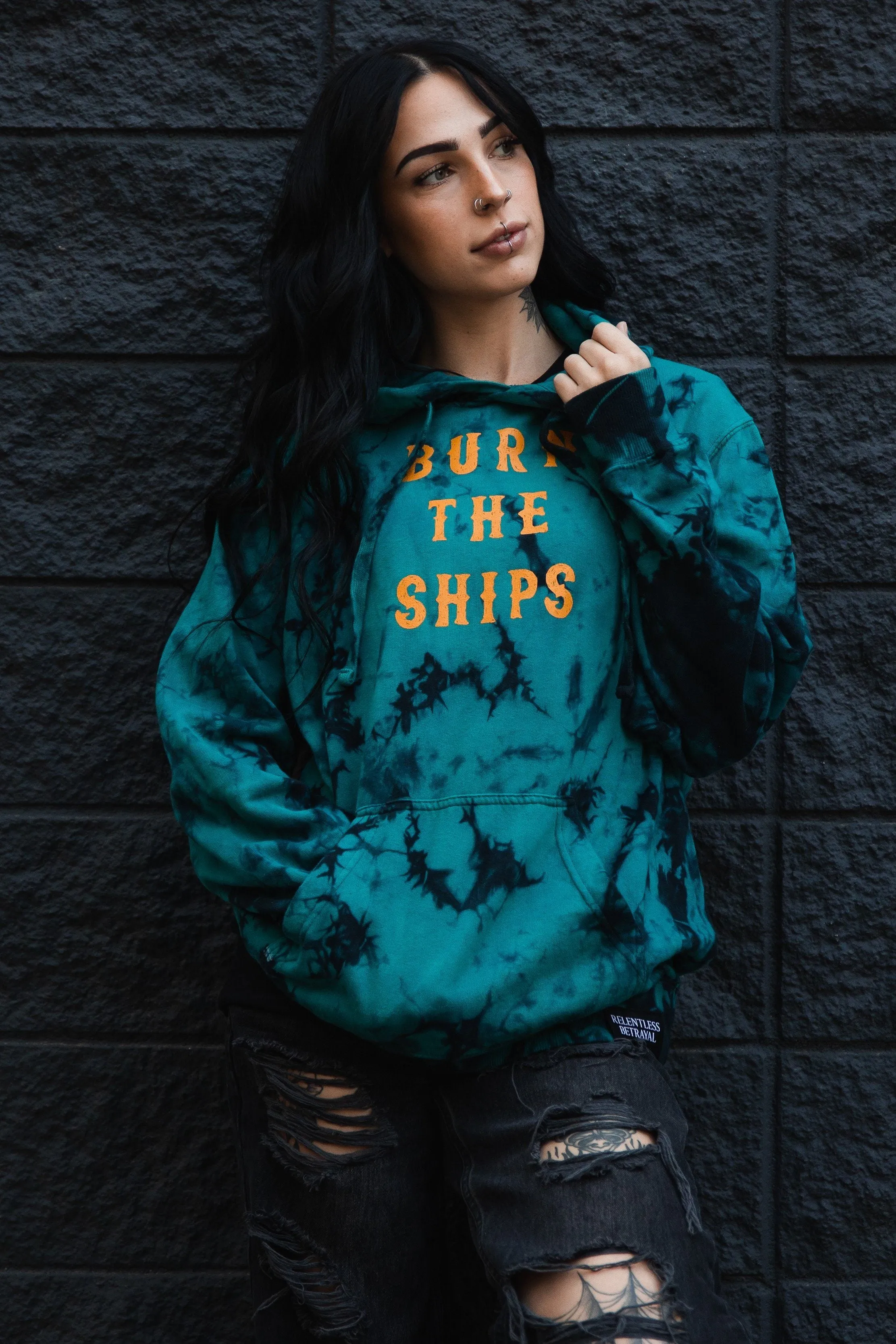 Burn The Ships Tie Dye Hoodie