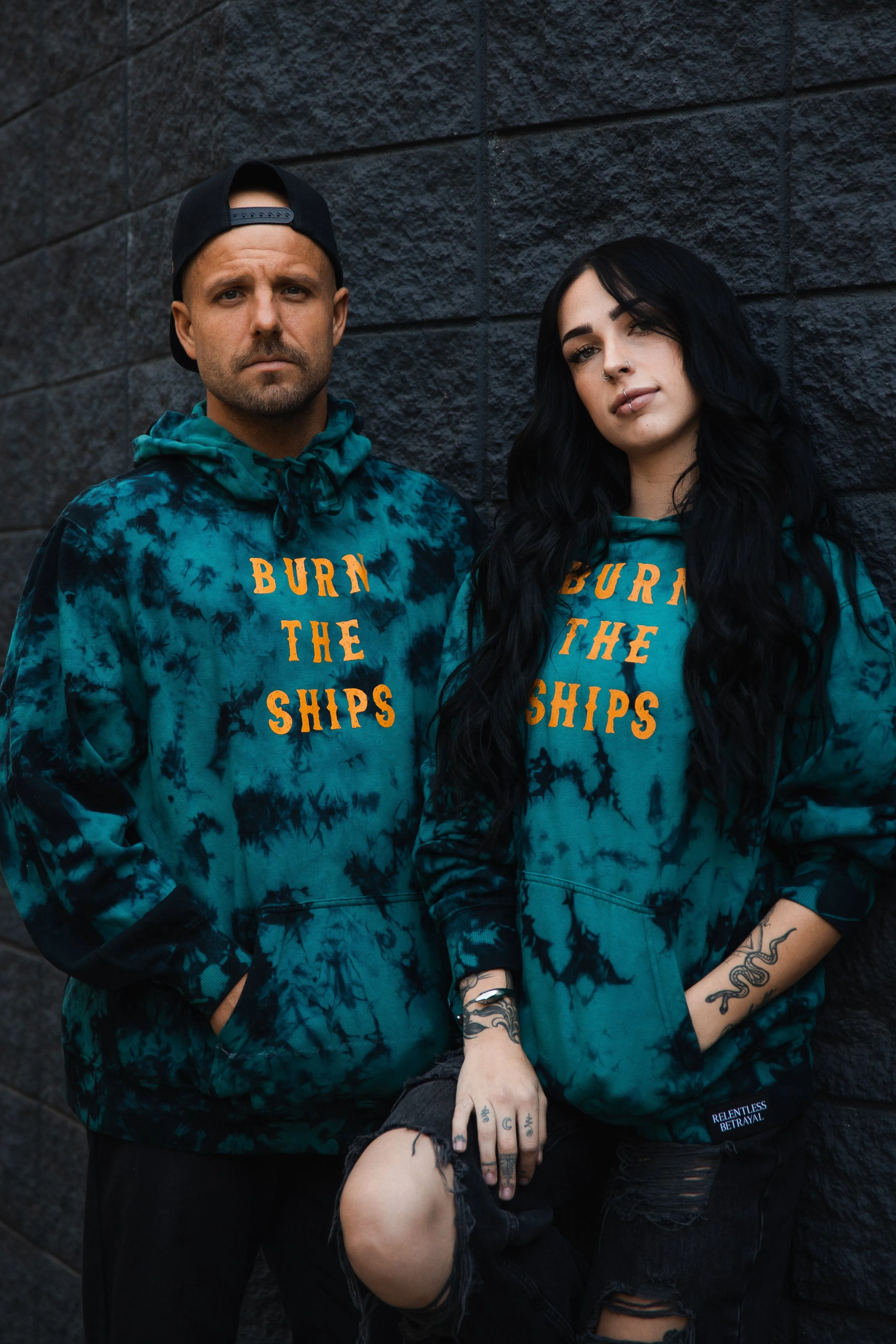 Burn The Ships Tie Dye Hoodie