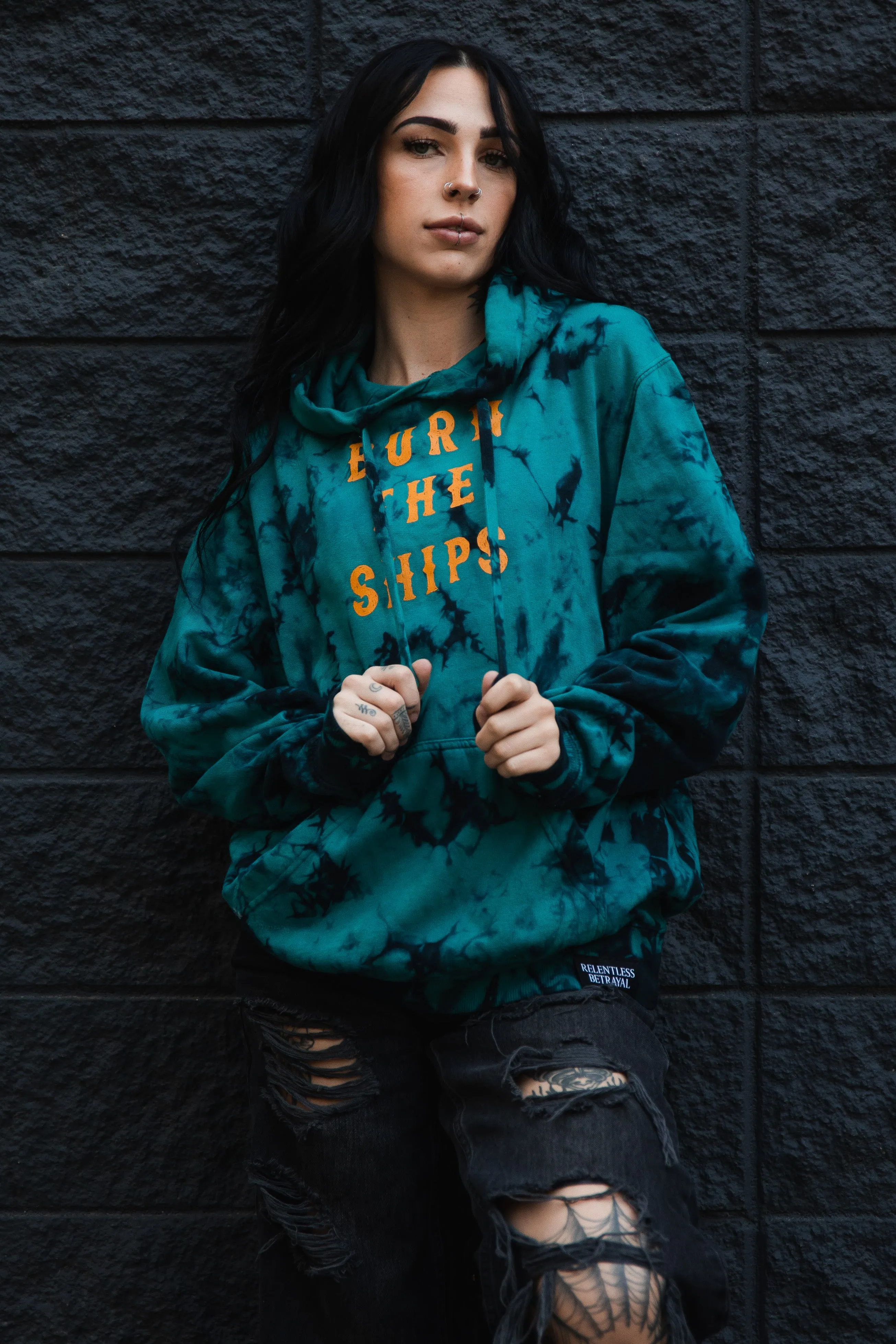 Burn The Ships Tie Dye Hoodie