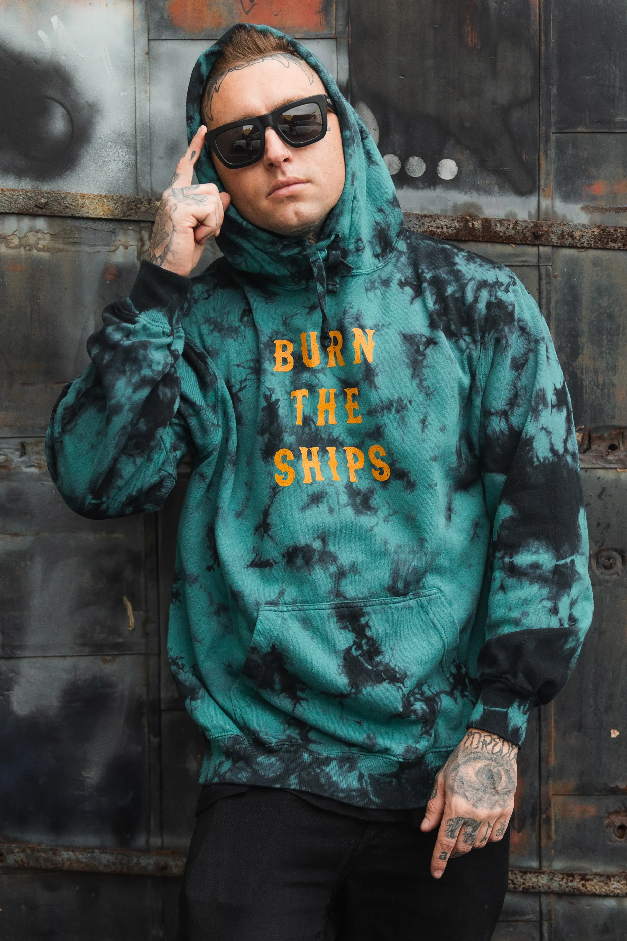 Burn The Ships Tie Dye Hoodie