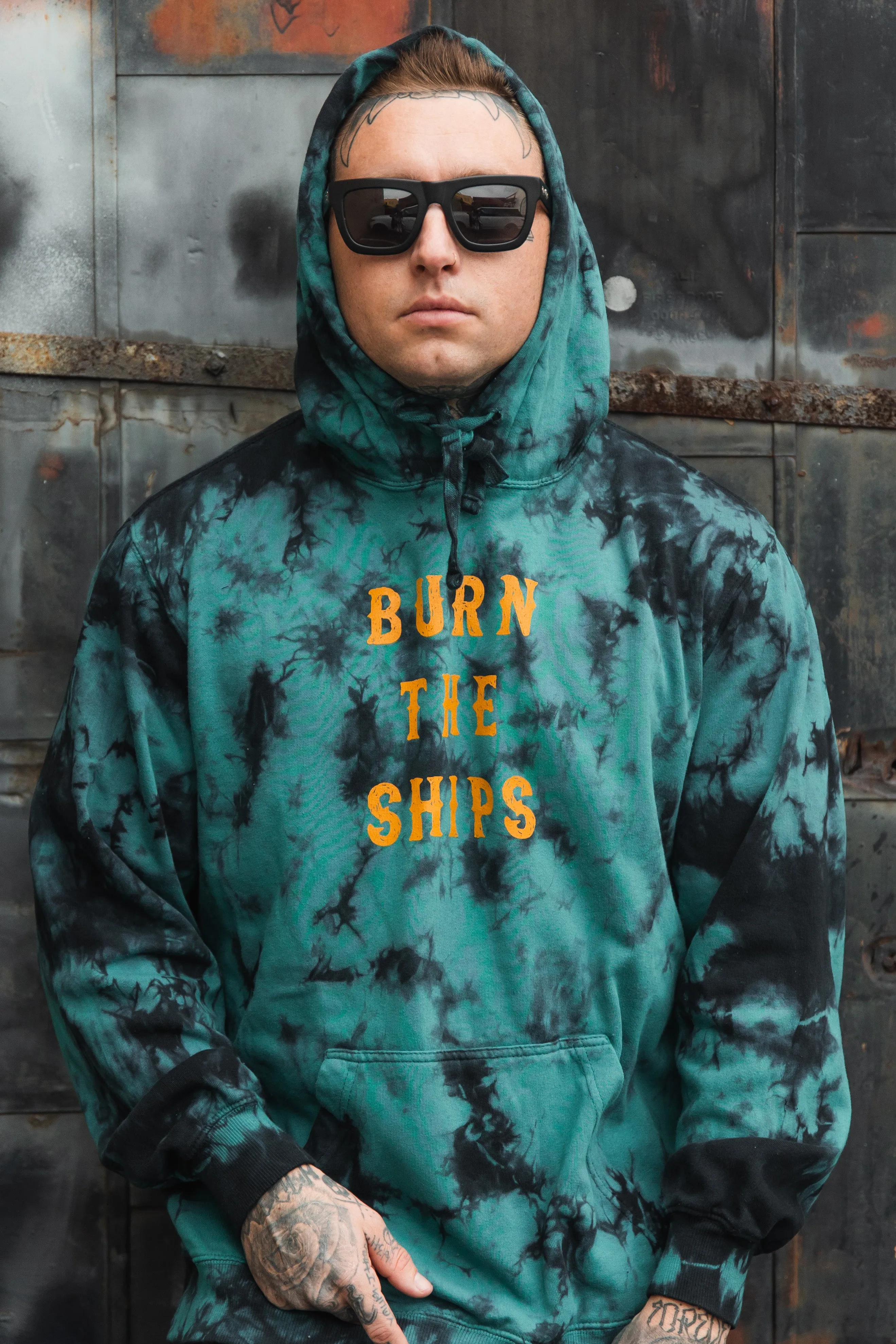 Burn The Ships Tie Dye Hoodie