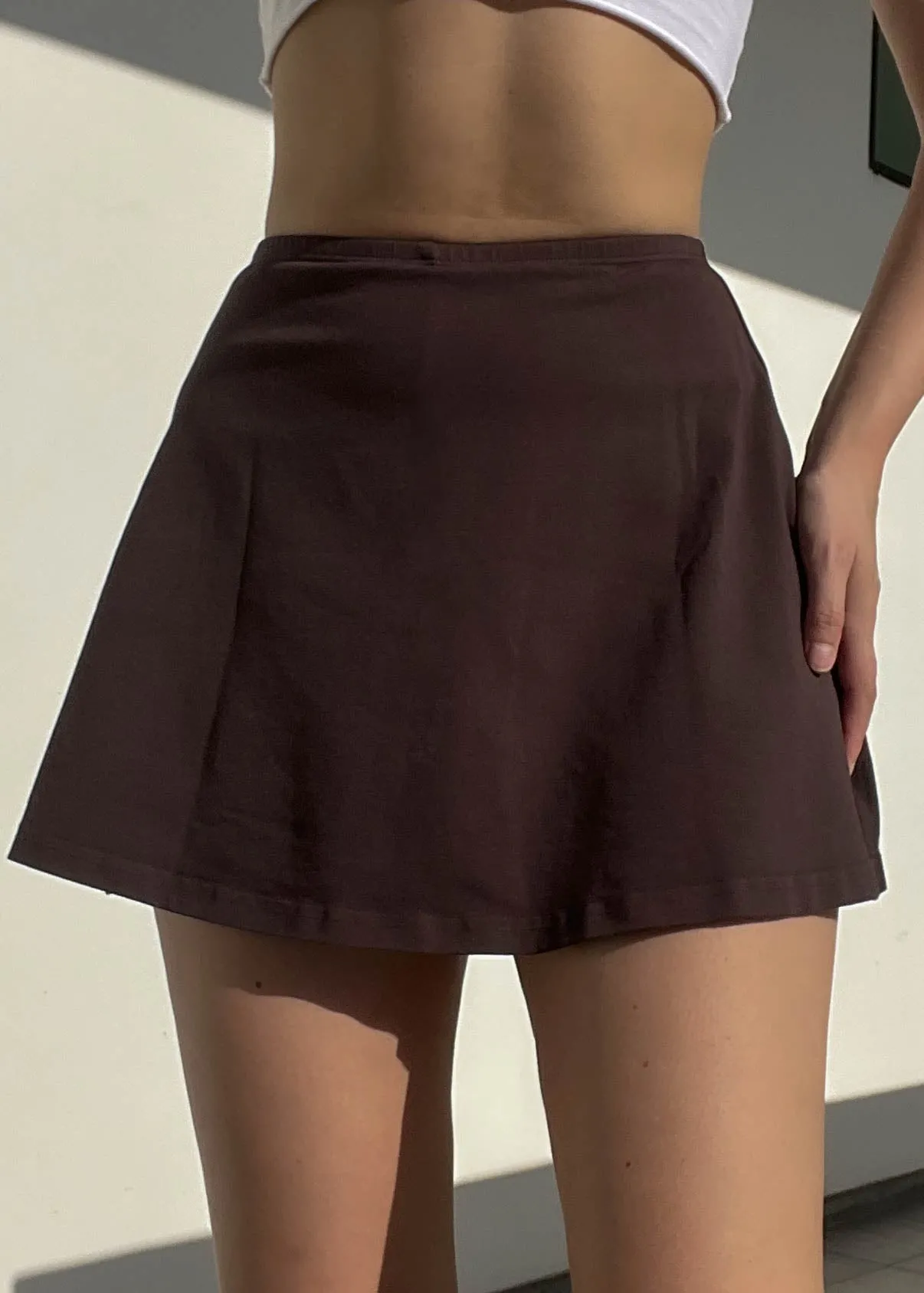 Classic Brown Mini Skort (S)