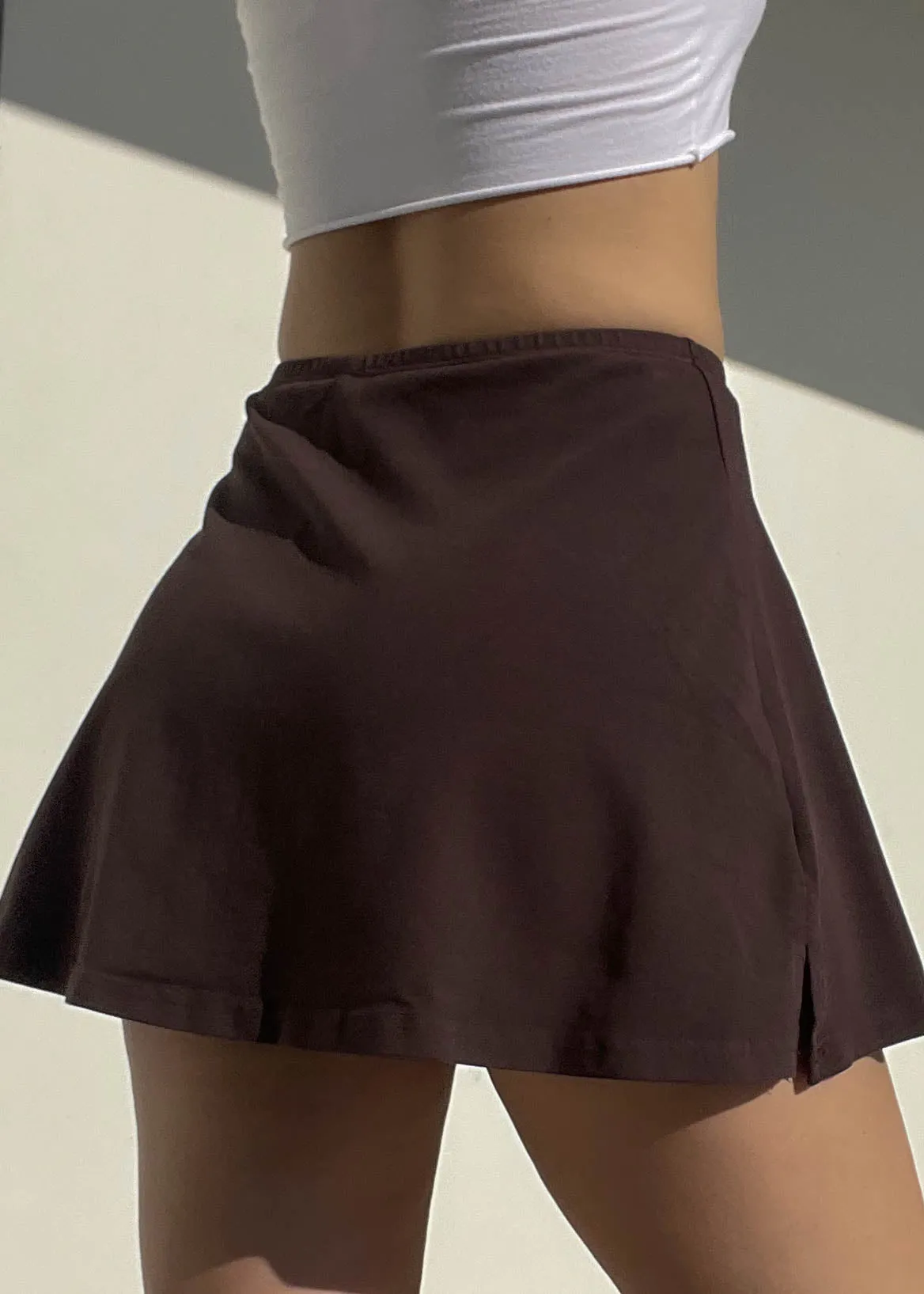 Classic Brown Mini Skort (S)