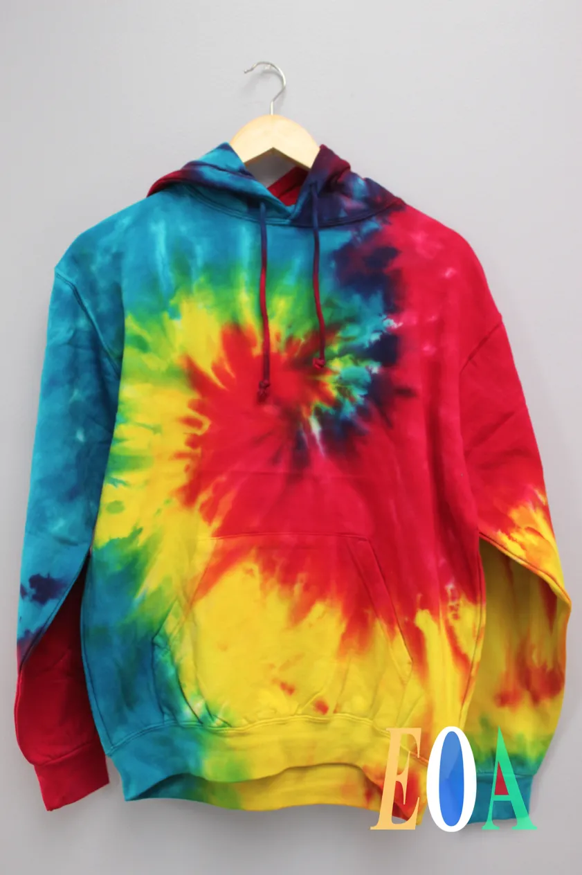 Classic Rainbow Tie-Dye Unisex Hoodie