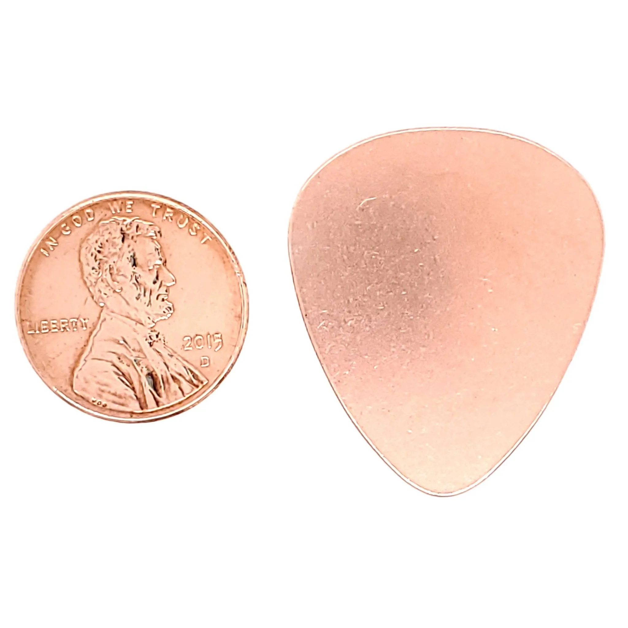 Copper Blank Guitar Pick Pendant / SBB0187