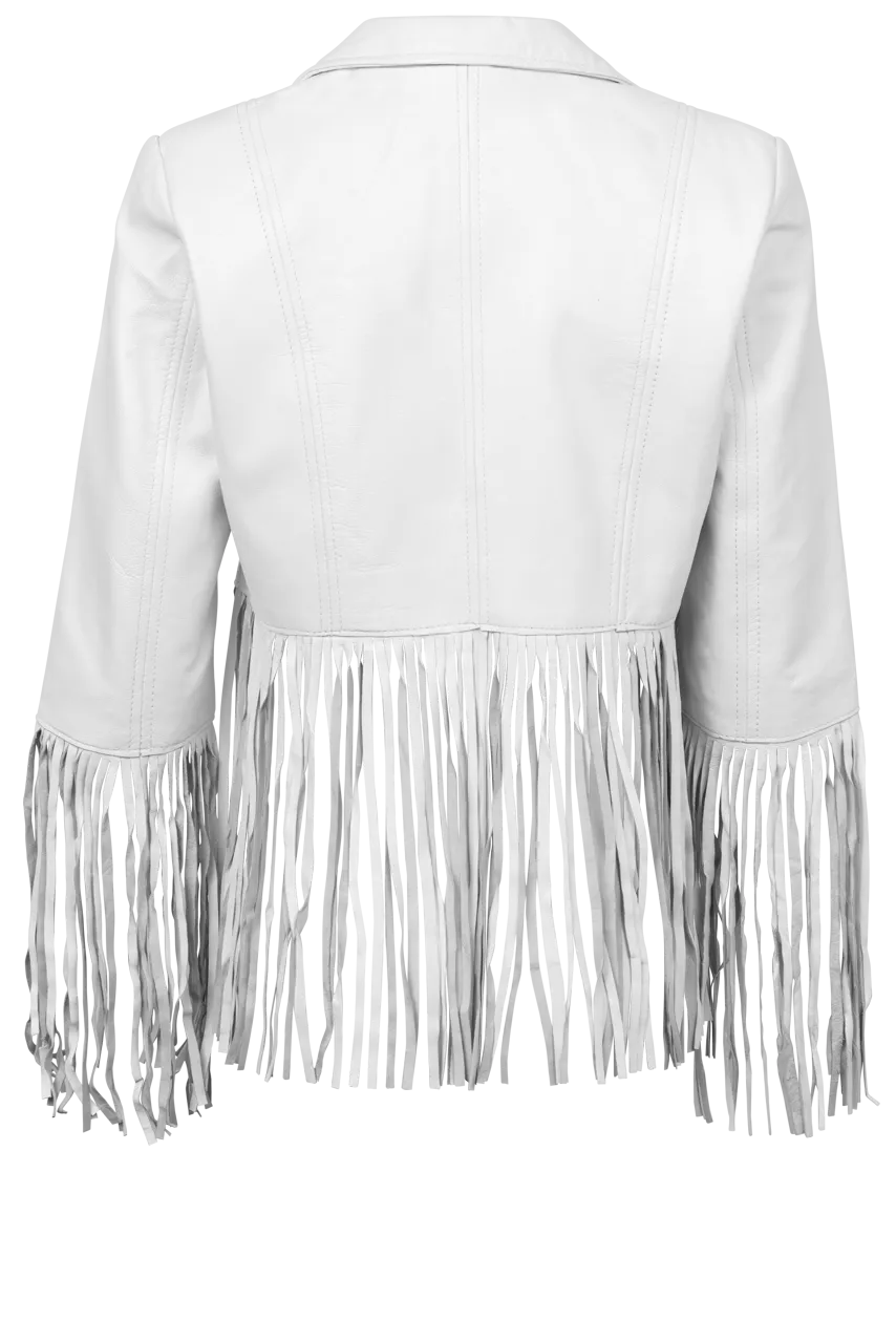 Cripple Creek Nappa Fringe Jacket