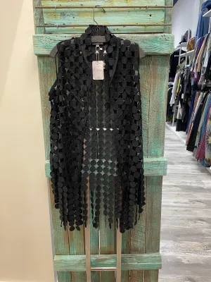 Dot Fringe Vest by Adore