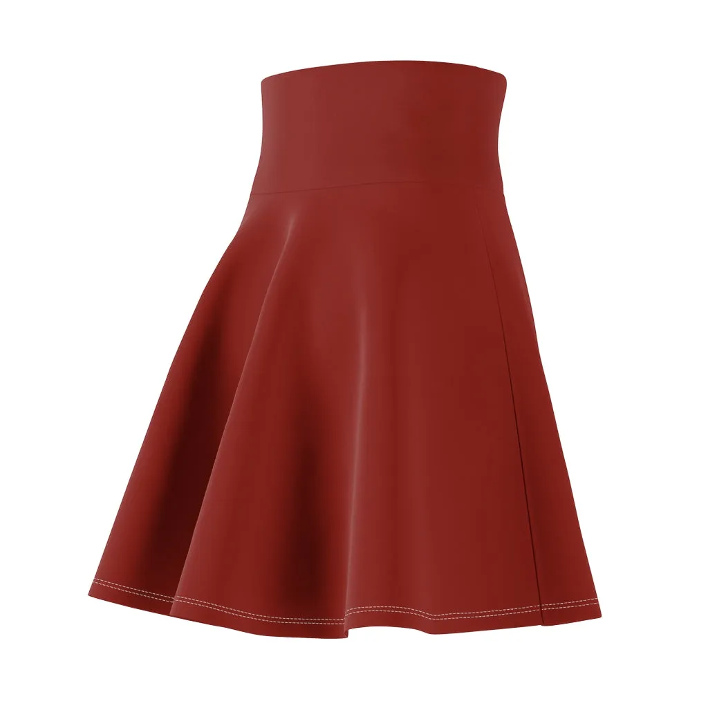 Earth Tone Clay Women's Skater Skirt