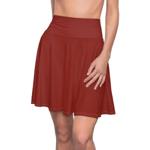 Earth Tone Clay Women's Skater Skirt