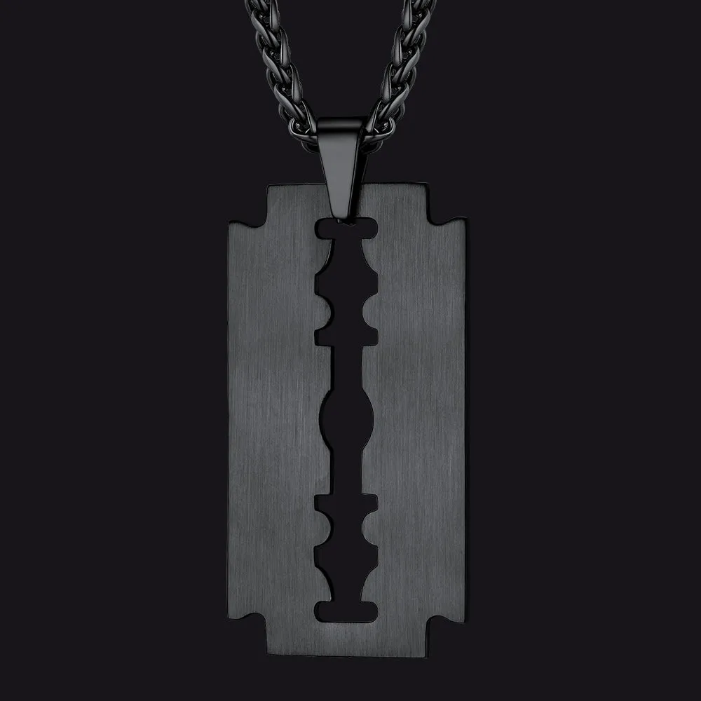 Eboy Razor Blade Pendant Necklace for Men