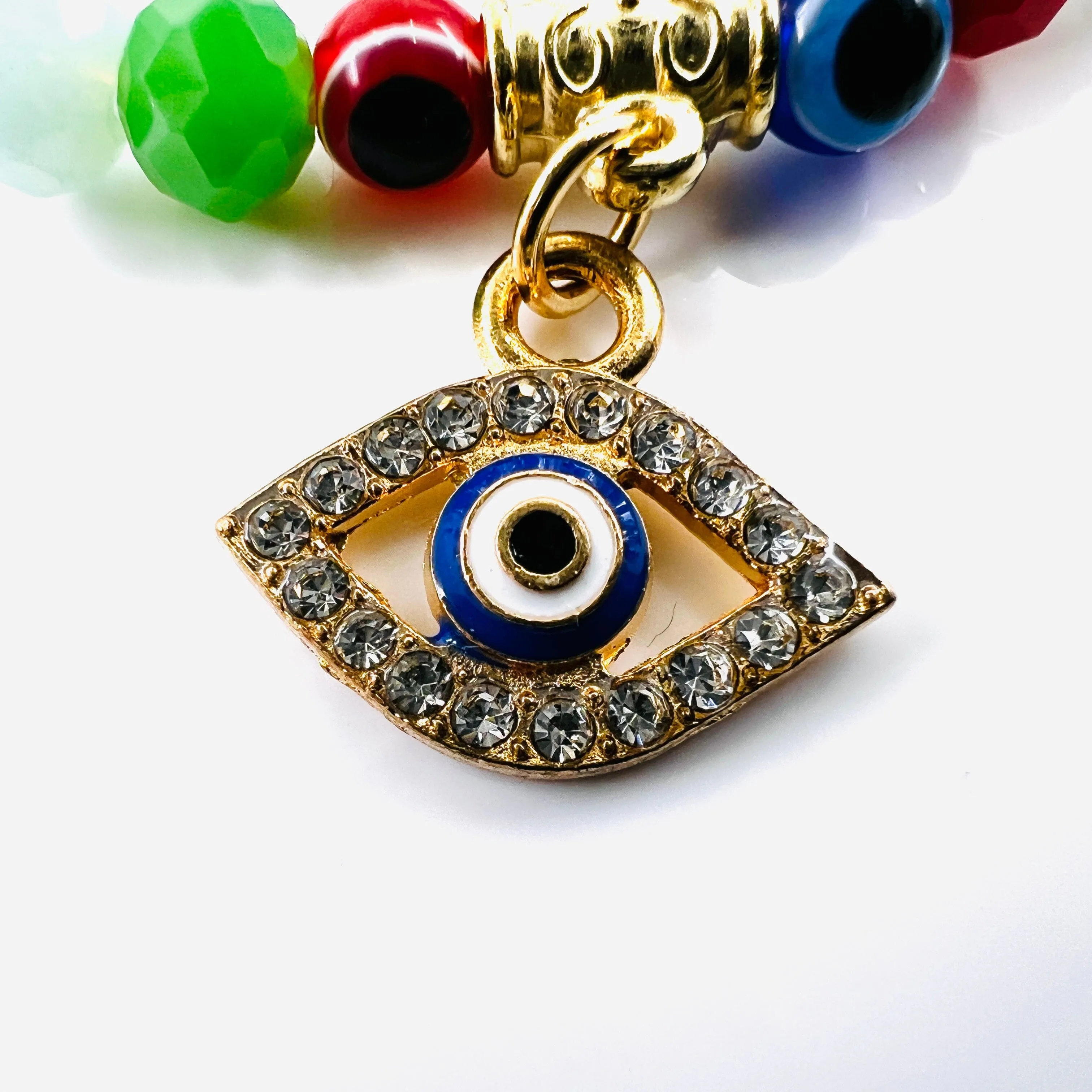 Evil Eye Charm Bracelet Set