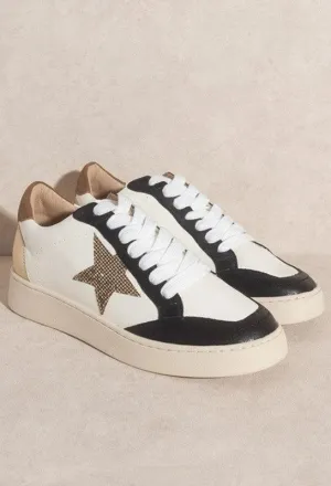 EYLEEN-GOLD STAR SNEAKERS