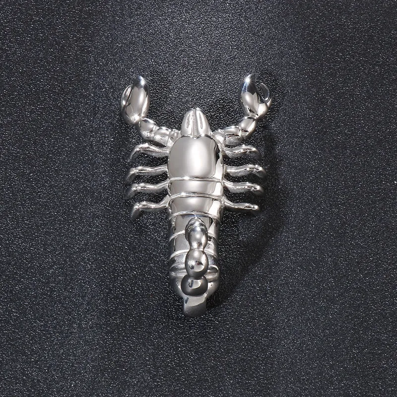 Fashionable Rock Punk Scorpion Pendant for Men - Gold Men's Jewelry by Planderful