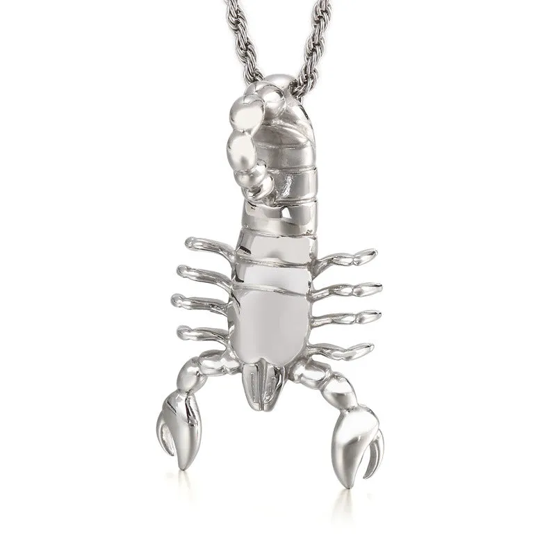 Fashionable Rock Punk Scorpion Pendant for Men - Gold Men's Jewelry by Planderful