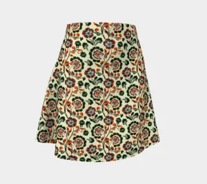 Floral Bouquet Flare Skirt