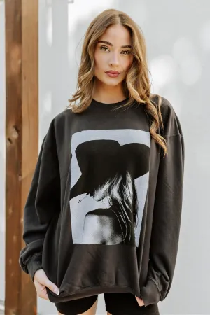 GB ORIGINAL!! The "Paris Cowgirl" Sweatshirt in Black