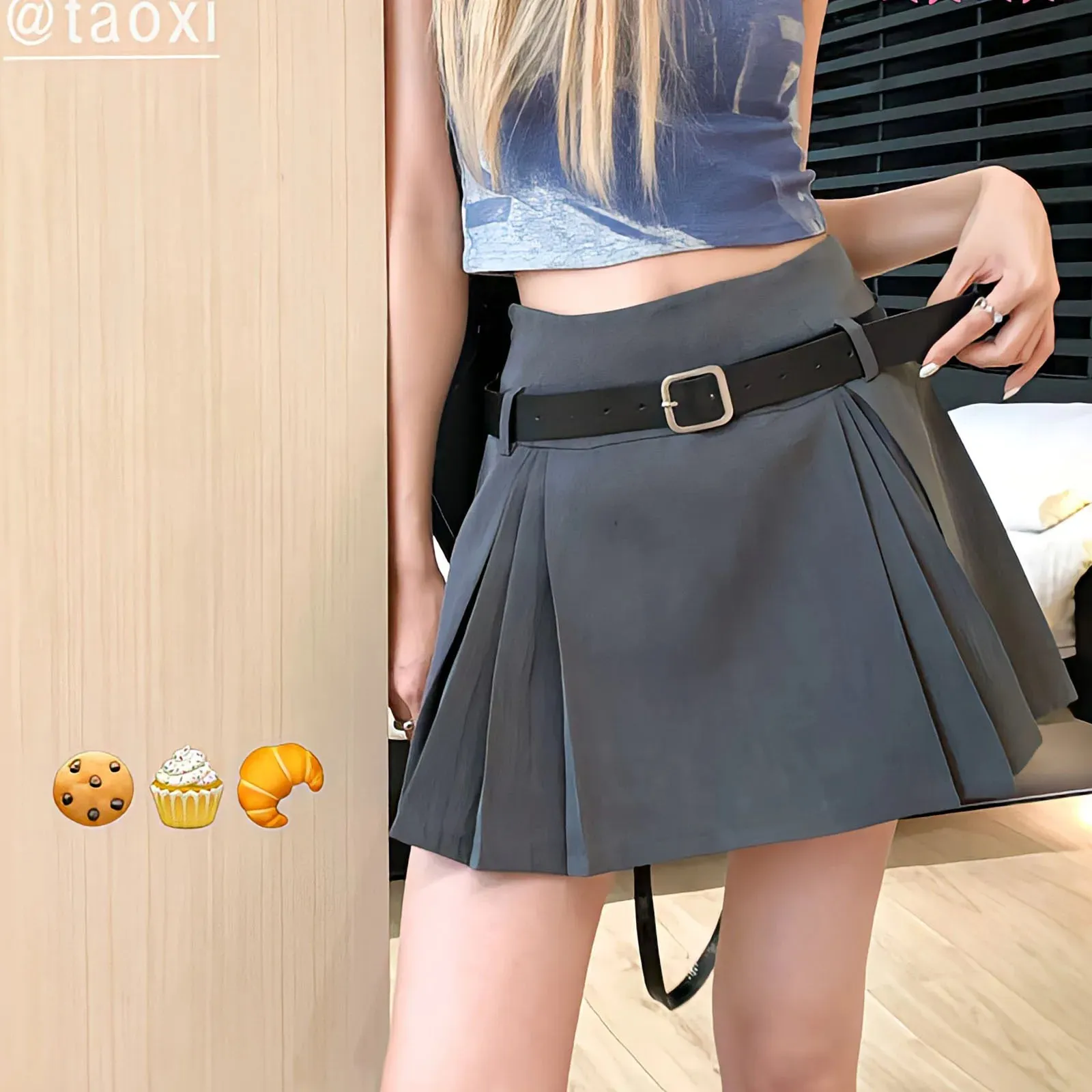 Girlary Faldas American Retro Style High Waist Solid Color Pleated Skirts Y2k Summer Black Tennis Japanese Harajuku Korean Mini Skirt Sh