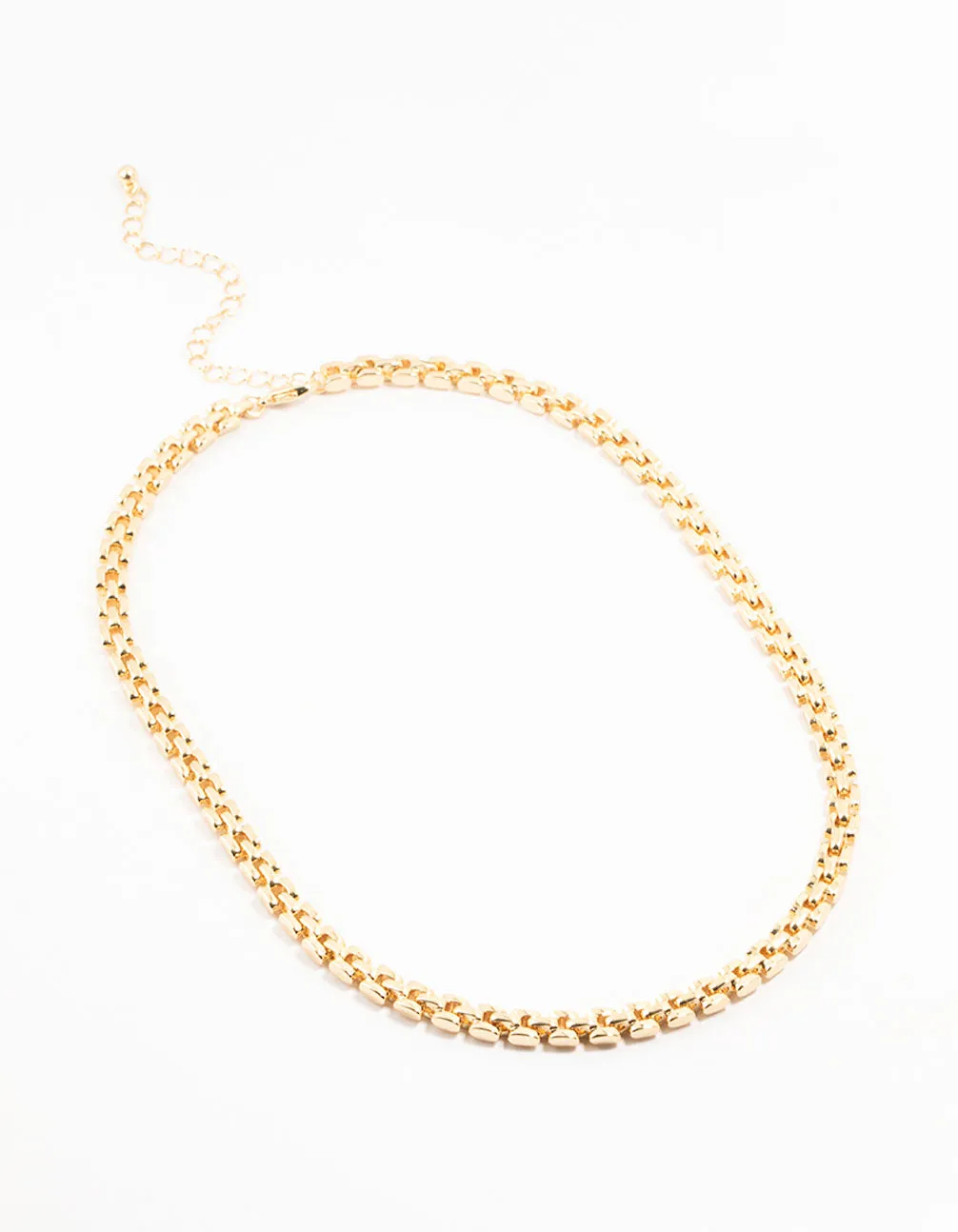 Gold Plated Watch Chain Necklace