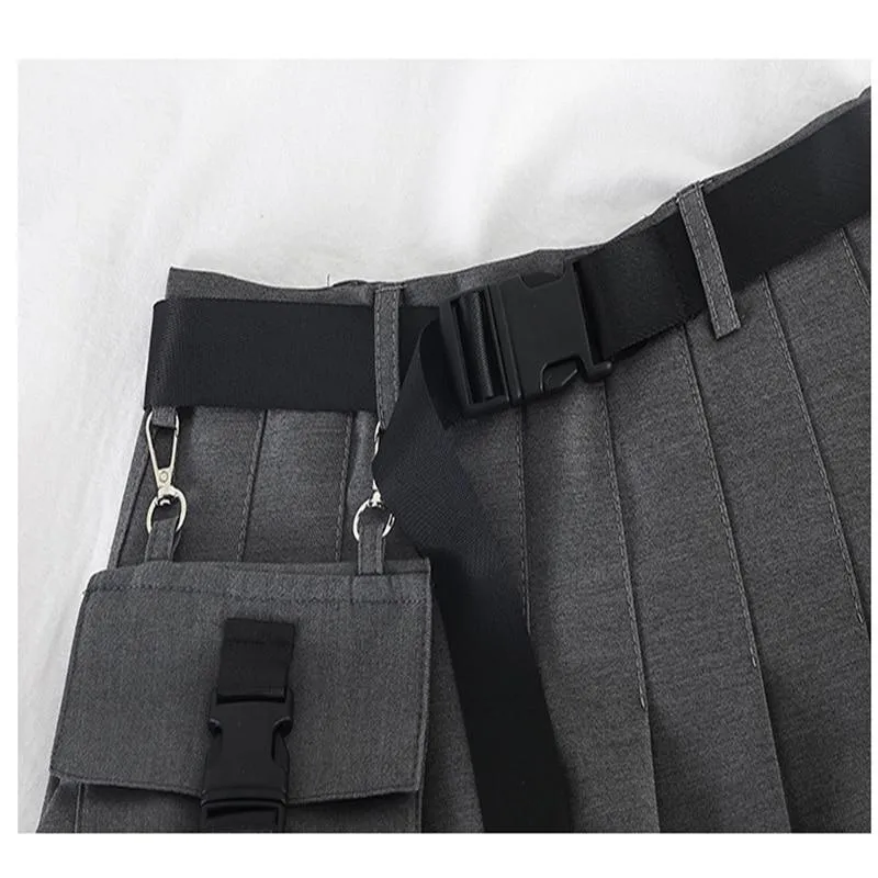 Half-length Pleated Skirt Short Skirt High Waist Women Skirts