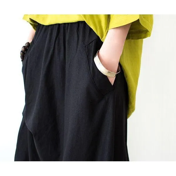 Irregular Cut Retro Maxi Skirt