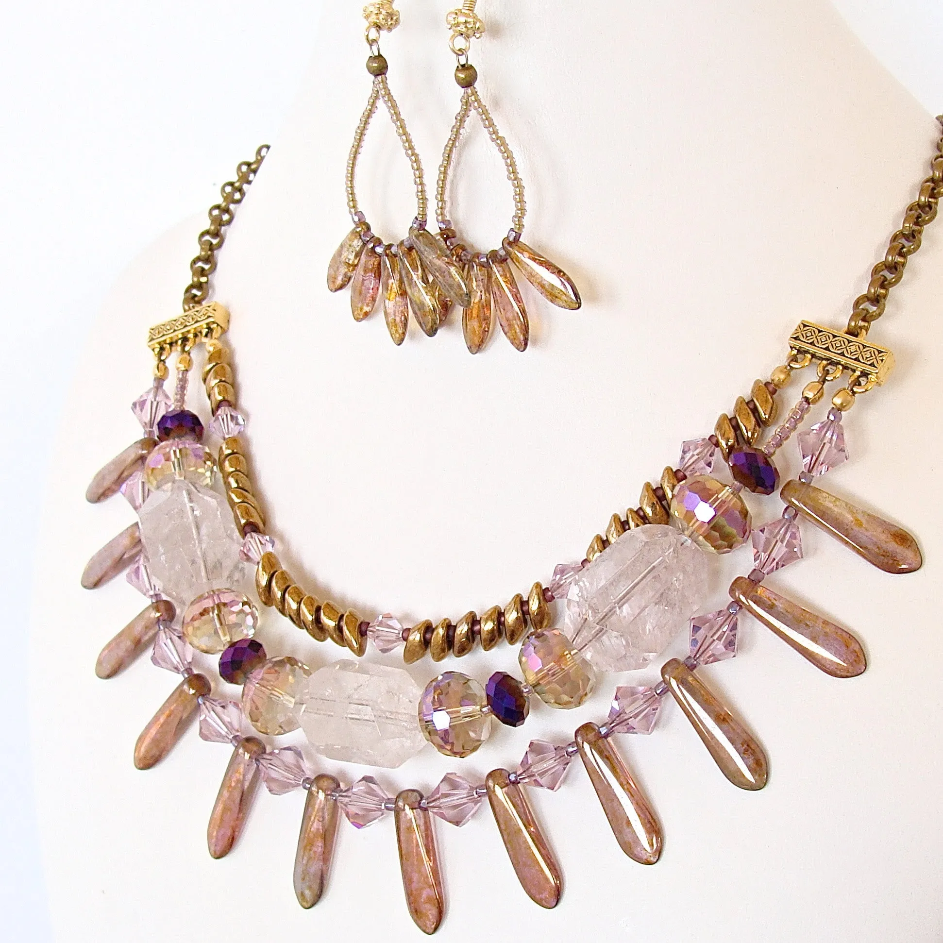 Khaleesi: Amethyst Statement Necklace