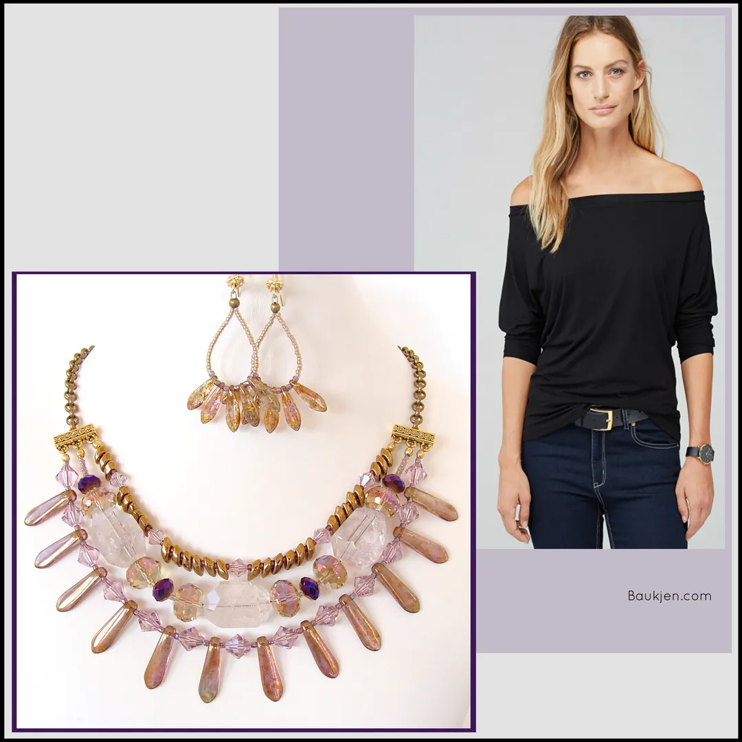 Khaleesi: Amethyst Statement Necklace